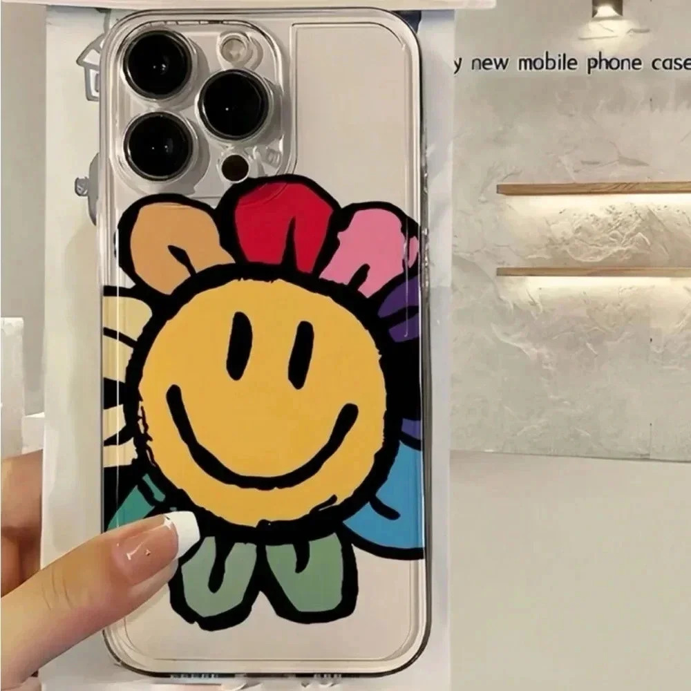 ⚠️Clearance iPhone 15/Pro/Pro Max Sun Flower Colorful Phone Case - Picture 5 of 6